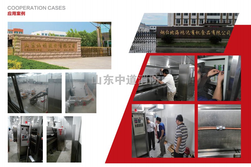 食品厂油炸机二氧化碳自动灭焰装置