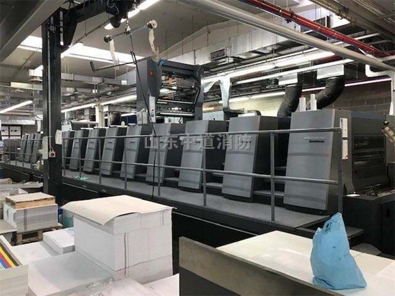 胶印机印刷设备自动灭火系统选择二氧化碳灭火