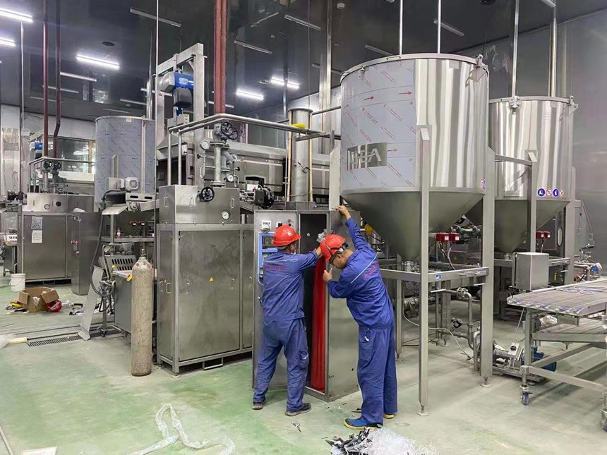 油炸机流水线着火怎么灭火？二氧化碳气体自动灭火装置